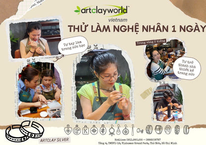 Workshop làm trang sức độc bản với bạc ArtClay